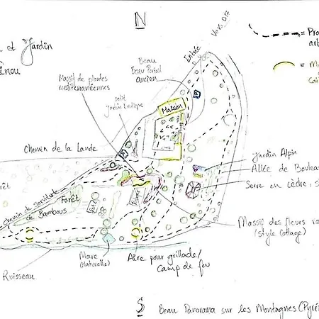 Bed & Breakfast Maison Et Jardin Talinou